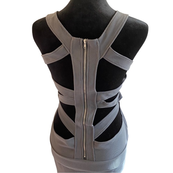 Decibel Gray Back Out Bodycon Dress - Women’s Size X-Large. - Picture 3 of 13